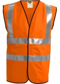 Orange Front Custom Printed Hi Vis Vest
