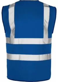 Royal Rear Custom Printed Hi Vis Vest Pantone 300C