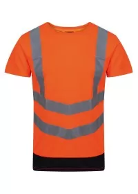 Regatta Pro hi-vis short sleeve t-shirt TRS194 Orange/Navy