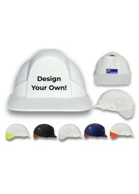 White/Silver Flash Centurion Reflex Custom Printed Safety Helmet