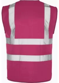 Raspberry Rear Custom Printed Hi Vis Vest