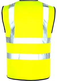 Yellow Rear Custom Printed Hi Vis Vest