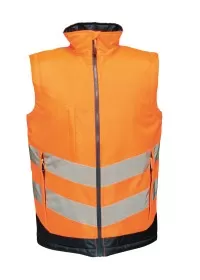 Regatta High-vis pro bodywarmer TRA840 Orange/Navy
