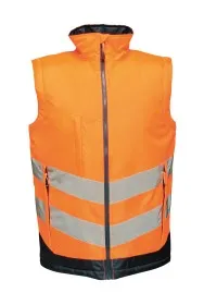 Regatta High-vis pro bodywarmer TRA840 Orange/Navy
