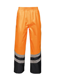 Regatta Hi-vis pro overtrousers TRW505 Orange/Navy