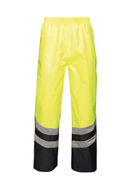 Regatta Hi-vis pro overtrousers TRW505 Yellow/Navy