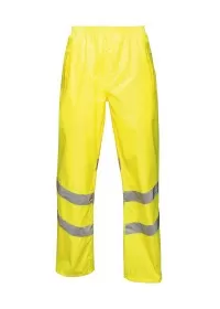 Regatta Hi-vis pro pack-away trousers TRW498 Yellow