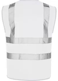 White Rear Custom Printed Hi Vis Vest