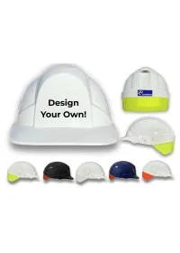 White/Yellow Flash Centurion Reflex Custom Printed Safety Helmet