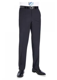 8387 Avalino Single Pleat Trouser Charcoal