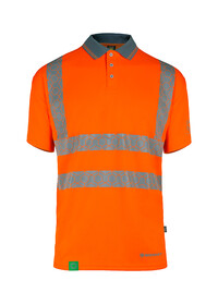 Short Sleeve Eco Friendly Poloshirt Envirowear Orange