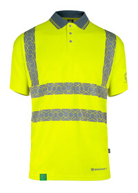 Short Sleeve Eco Friendly Poloshirt Envirowear Yellow