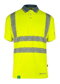 Short Sleeve Eco Friendly Poloshirt Envirowear Yellow