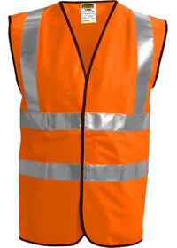 Orange Front Custom Printed Hi Vis Vest