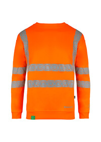 Eco Friendly Hi Vis Recycled Sweatshirt  Orange