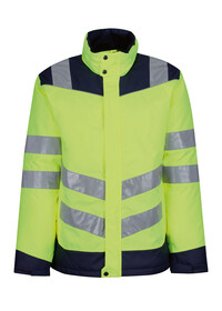 Regatta Pro hi-vis thermogen heated jacket TRA220 Yellow/Navy