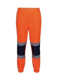Regatta Pro hi-vis joggers TRJ503 Orange/Navy