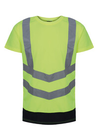 Regatta Pro hi-vis short sleeve t-shirt TRS194 Yellow/Navy