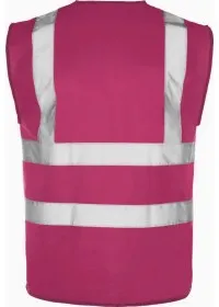 Raspberry Rear Custom Printed Hi Vis Vest