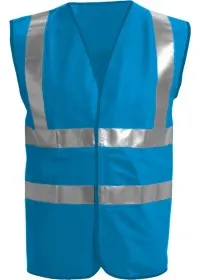 Sapphire Front Custom Printed Hi Vis Vest