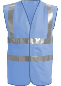 Sky Front Custom Printed Hi Vis Vest Pantone 284C