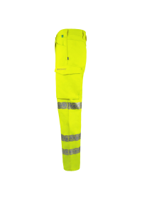 Eco Friendly Hi Vis Recycled Trousers Left Side