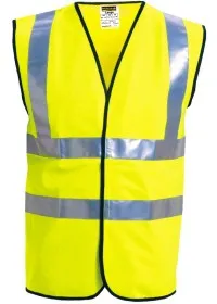 Yellow Front Custom Printed Hi Vis Vest