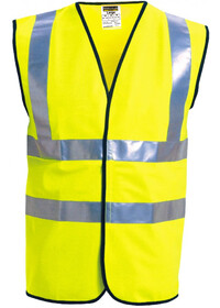 Yellow Front Custom Printed Hi Vis Vest