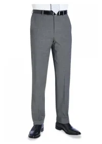 8387 Avalino Single Pleat Trouser Light Grey