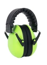 Childs protective ear defenders green