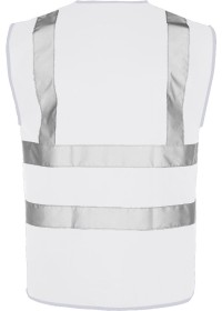 White Rear Custom Printed Hi Vis Vest