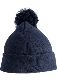 Embroidered Childs Pom Pom Beanie RC28J