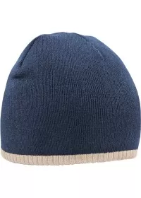 Embroidered Two Colour Beanie Hat BC44C