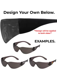 PW32 Smoke and Black Safety Glasses