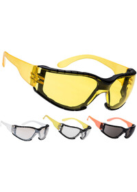 Yellow Custom Printed Safety Glasses PS32