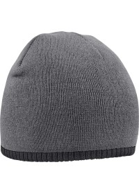 Embroidered Two Colour Beanie Hat BC44C