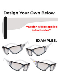 Mirror Custom Printed Safety Glasses PS32 Designer.