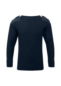Embroidered Nato Stlye Crew Neck Jumper