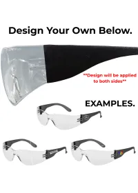 PW32 Clear and Black Safety Glasses