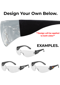 PW32 Clear and Black Safety Glasses