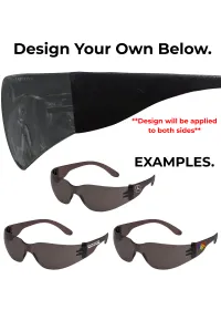 PW32 Smoke and Black Safety Glasses