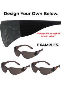 PW32 Smoke and Black Safety Glasses