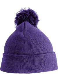 Embroidered Childs Pom Pom Beanie RC28J