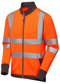Zip up HI Vis Sweatshirt Leo SS07 Orange