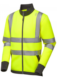 Zip up HI Vis Sweatshirt Leo SS07 Yellow