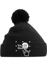 Personalised Embroidered Junior Pom Pom Beanie B426B