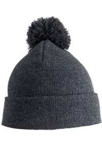 Embroidered Childs Pom Pom Beanie RC28J