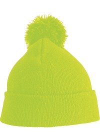 Embroidered Childs Pom Pom Beanie RC28J