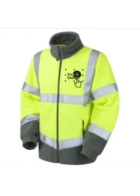 Yellow Hi Vis Fleece Jacket Leo F01