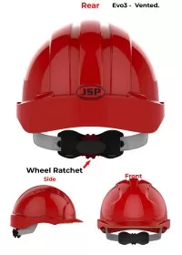 JSP Evo 3 Personalised Safety Helmet - Wheel Ratchet